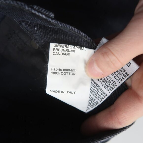 R13 Back Lace Up Jeans in Jake Black Size 27 - Picture 14 of 14